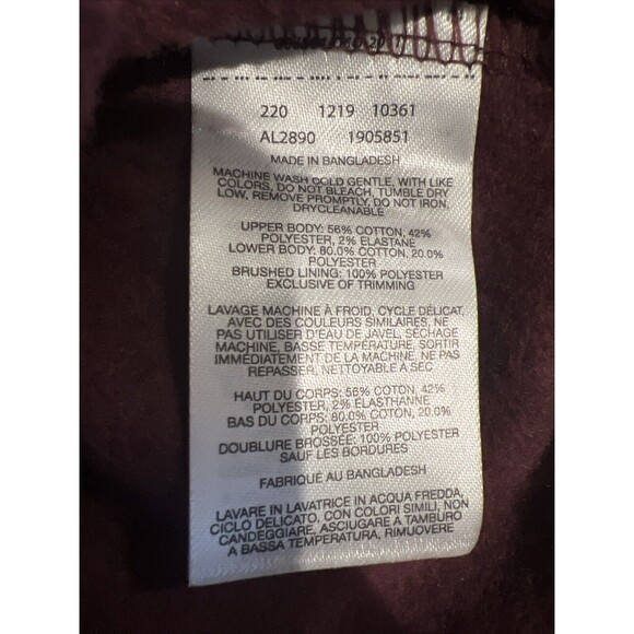 Columbia 1/4 Button Up Pull Over Women’s Size Large Burgundy - Picture 6 of 7